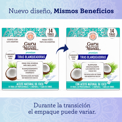 Tiras blanqueadoras dentales GuruNanda