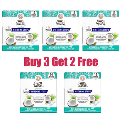 Whitening Strips, 7-Day Treatment (7 Packets - 2 Strips per Pack)- Enamel-Safe Strips for Sensitive Teeth - Non-Slip, Dry Strip